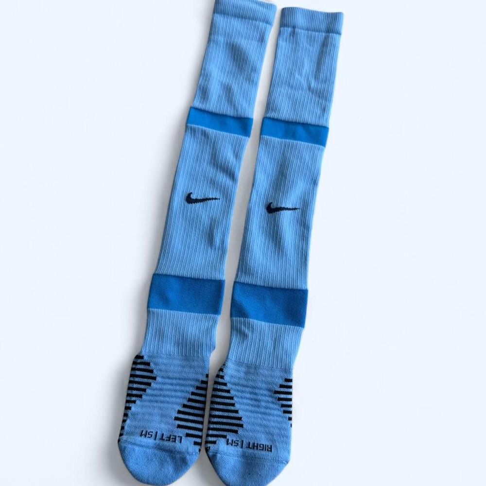 Nike Sky Blue and Dark Blue Knee-High Athletic Socks